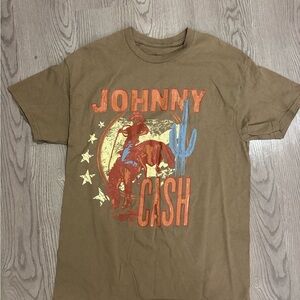 Ash Brown Johnny Cash Graphic Tee